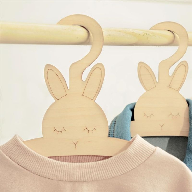 ABJI-20PCS Sevimli Ahşap Elbis - Baby Clothing Hanging Rack incelemesi ve fiyatı