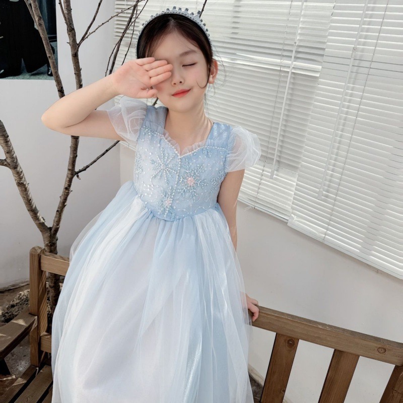 Işlemeli Elsa kız elbise çocuk - Baby Clothing Dresser incelemesi ve fiyatı